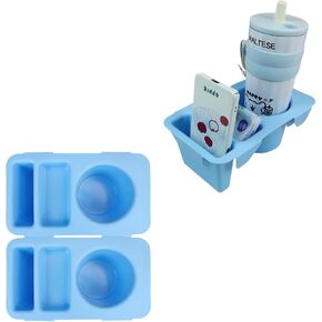 Lckaey 2pcs Bogg Bag accessories-cup holder tray storage cover -EVA beach top tray -Bogg Bag mobile phone holder-suitable for Stanley Cup-camping beach divider and organizerY205-white in Saudi Arabia