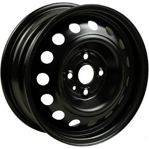 استبدال حافة فولاذية جديدة مقاس 14 بوصة لسيارة كيا ريو/أكسنت 06-11 (تصميم 15 فتحة) - عجلة طبق الأصل من المصنع باللون الأسود المطلي in Kuwait