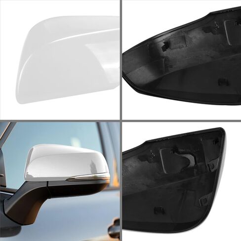 Black Direct Replacement Side Mirror Covers Caps for 2020-2024 Toyota Highlander, 2024 Toyota Grand Highlander and 2022-2024 Toyota Corolla Cross (With Turn Signal Light Model) in Kuwait