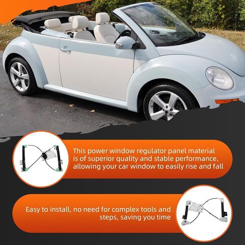 Power Window Regulator W/O Motor Front Right Passenger Side Compatible with Beetle Convertible 2003-2010 1Y0837462F 1Y0837462B WG77Q5 in Saudi Arabia