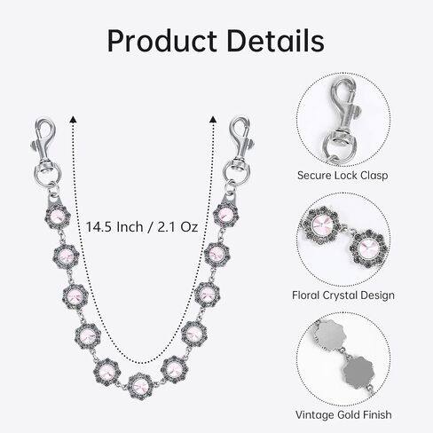 Weixiltc Bag Charm Chains for Women, Cute Purse Extender Chain, Punk Charm Pants Link Chain for Girls in Saudi Arabia