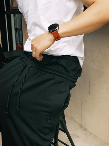 Double Waisted Sweatpants Men Y2k Baggy Sweatpants Wide Leg Drawstring Pants Streetwear Vintage Pants Gym Workout in Kuwait