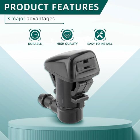 AUTOKAY CK4Z-17603-A Windshield Wiper Washer Nozzles Spray Jet Fit for Ford Transit 2015-2022 E-Transit 2022 2023 Transit-150 Transit-250 Transit-350 HD 2015-2023 RE# CK4Z17603A Set of 2 in Saudi Arabia