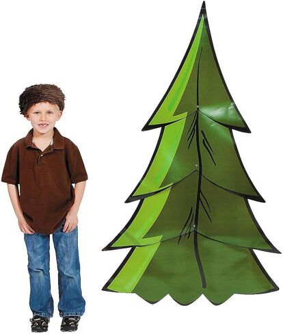 Fun Express 3D Pine Tree Jointed Cutouts Stand-up Decorations - Ideal School & Bible School Scene Setting Holiday Parties Festive Events Classroom Decor & Special Occasions - 3 Ft. x 58" - 2 Pieces in Saudi Arabia