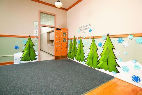 Fun Express 3D Pine Tree Jointed Cutouts Stand-up Decorations - Ideal School & Bible School Scene Setting Holiday Parties Festive Events Classroom Decor & Special Occasions - 3 Ft. x 58" - 2 Pieces in Saudi Arabia