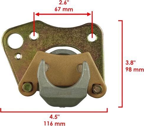 Caltric Front Left and Right Brake Caliper Compatible with Polaris Sportsman 570 EPS 2015 2016 2017 2018 2019 2020 in Saudi Arabia