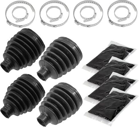 Caltric Front Outer/Inner CV Axle Boots Compatible with Honda Pioneer 700 SXS700M2D Deluxe 2017-2022 / x 2 in Saudi Arabia