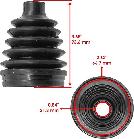 Caltric Front Outer/Inner CV Axle Boots Compatible with Honda Pioneer 700 SXS700M2D Deluxe 2017-2022 / x 2 in Saudi Arabia