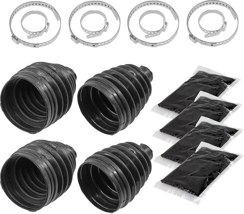 Caltric Front Outer/Inner CV Axle Boots Compatible with Honda Pioneer 700 SXS700M2D Deluxe 2017-2022 / x 2 in Saudi Arabia