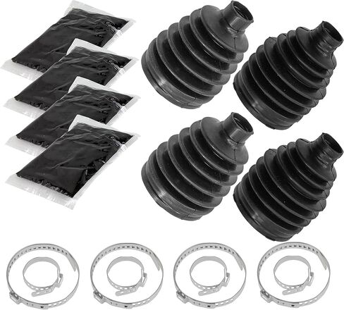 Caltric Front Outer/Inner CV Axle Boots Compatible with Honda Pioneer 700 SXS700M2D Deluxe 2017-2022 / x 2 in Saudi Arabia