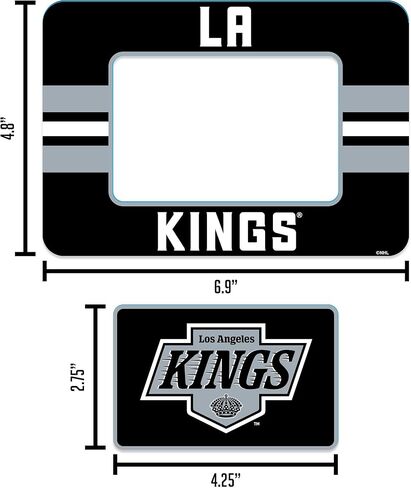 Rico Industries NHL Hockey Nashville Predators Stripes Magnetic Picture Frame (5"x6.75") & Magnet Combo Set - Home Décor - Regrigerator, Office, Kitchen in Saudi Arabia