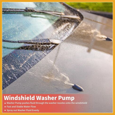 Windshield Washer Pump W/Grommet Windshield Washer Fluid Pump Fit for Honda Odyssey for Abarth 750 Windshield Wiper Pump - Pack of 1 Replacement in Saudi Arabia