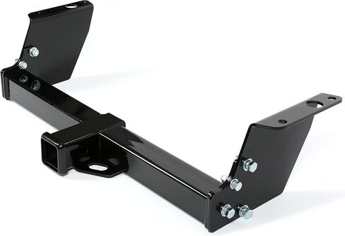 جهاز استقبال وصلة سحب المقطورة 2 بوصة من ECOTRIC متوافق مع 1983-2012 Ford Ranger 1994-2010 Mazda B2300 B2500 B3000 B4000، مستقبل وصلة سحب مقطورة مستطيلة مطلي بمسحوق أسود in Saudi Arabia