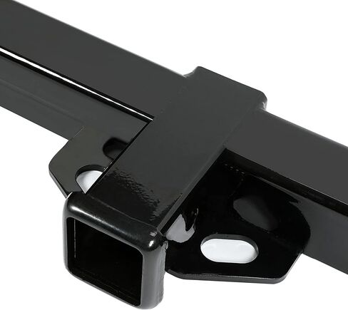 جهاز استقبال وصلة سحب المقطورة 2 بوصة من ECOTRIC متوافق مع 1983-2012 Ford Ranger 1994-2010 Mazda B2300 B2500 B3000 B4000، مستقبل وصلة سحب مقطورة مستطيلة مطلي بمسحوق أسود in Saudi Arabia