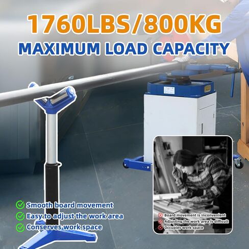 roller stands for woodworking,roller stands,table saw roller support stand, adjustable roller stands for woodworking, Blue in Saudi Arabia