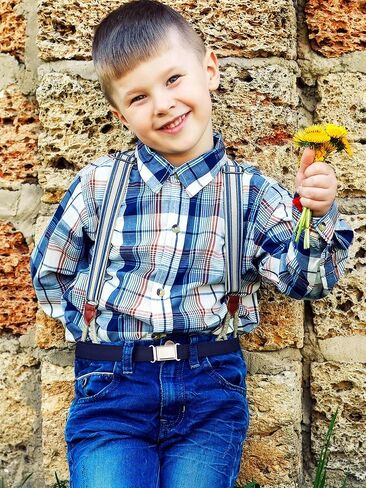 WILLBOND 2 Pcs Kids Magnetic Belt Boys Adjustable Elastic Belt with Magnetic Buckle for Toddlers Girls in Saudi Arabia