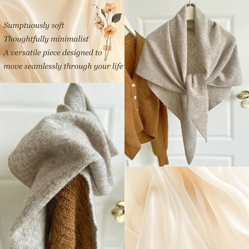 Pashmina Wraps Women Knitted Shawl and Cashmere Shoulder Tops Shawls Scarf, Suitable for Everyday Wear, Office Shawls in Saudi Arabia