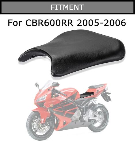 PSLER Front Rider Driver Seat Pillion Cushion for CBR600RR 2005-2006 (Black) in Saudi Arabia