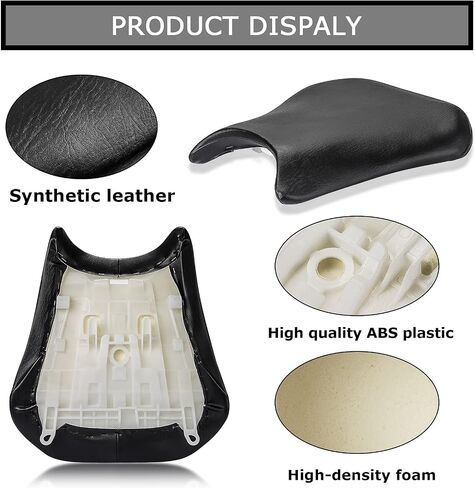PSLER Front Rider Driver Seat Pillion Cushion for CBR600RR 2005-2006 (Black) in Saudi Arabia