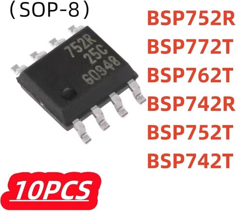 10Pcs/lot BSP742T 742T BSP742R 742R BSP752T 752T BSP752R 752R BSP762T 762T BSP772T 772T SOP-8(BSP752T) in Kuwait
