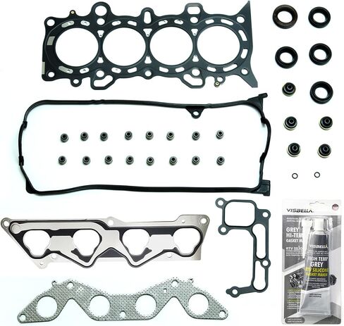 مجموعة حشية رأس أسطوانة المحرك من Partsflow لسيارة Honda Civic Ex V-tec لعام 2001-2005 لسيارة Honda Civic Hx V-tec 1.7l 1700cc 1668cc (16 صمامًا) 2001-2005، Eng. الكود d17a2 d17a6 in Saudi Arabia