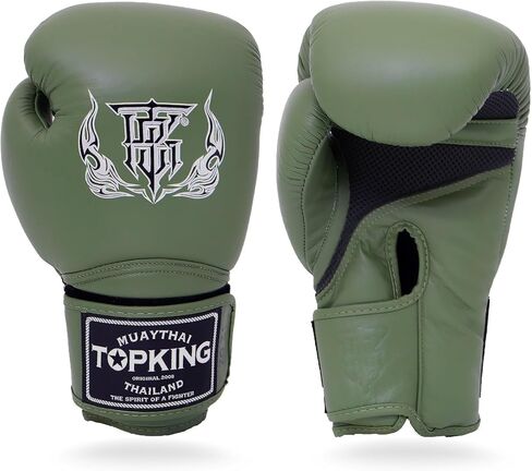 Top King Super Air Breathable Leather Gloves Muay Thai Boxing Gloves for Training or Sparring - 8oz, 10oz, 12oz, 14oz, 16oz in Kuwait