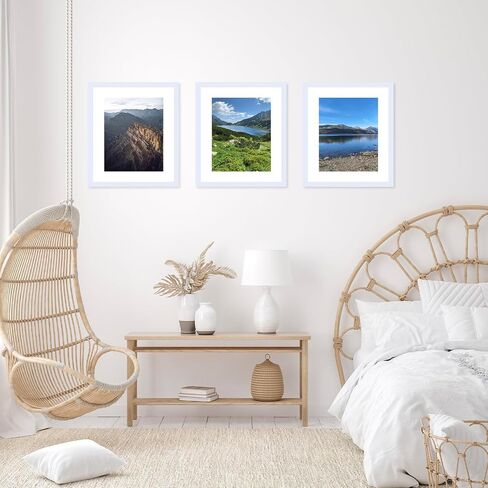 10x12 Picture Frame with Mat, Display 7x9 with Mat or 10 x 12 without Mat, Wood 10 by 12 Photo Frames for Wall Hanging or Tabletop, 1 Pack, Black in Saudi Arabia