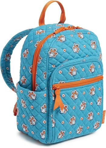 Vera Bradley Women's Cotton NFL Small Backpack (Multiple Teams Available), Tennesseetitansonblue/Lightbluebandana, One Size in Saudi Arabia