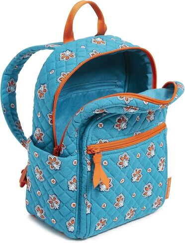 Vera Bradley Women's Cotton NFL Small Backpack (Multiple Teams Available), Tennesseetitansonblue/Lightbluebandana, One Size in Saudi Arabia
