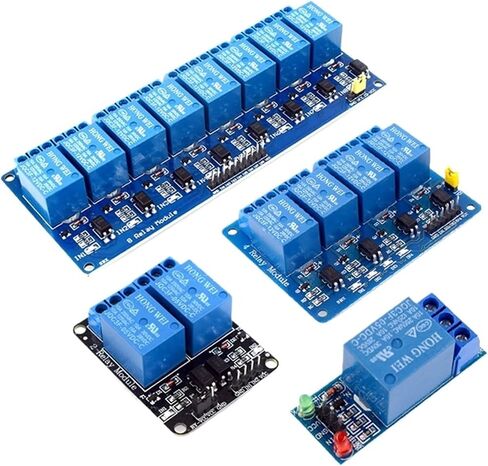 DC 5V 12V 24V 1 2 4 6 8 Channel Relay Module Board Shield with Optocoupler/High and Low Level Trigger for Raspberry(HW-307B 12V) in Saudi Arabia