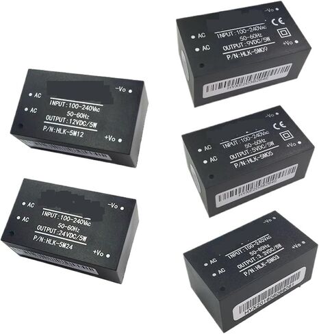 AC-DC PCB Power Supply/Step-Down 5M03 5M05 5M09 5M12 5M24 5W 3.3V/5V/9V/12V/24V Output 5Pcs(5M05) in Saudi Arabia