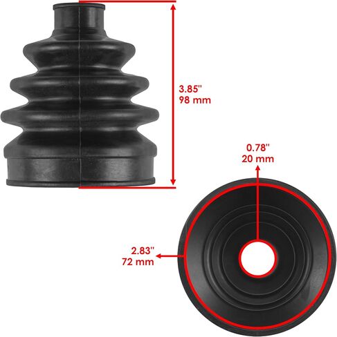Caltric 2 Front Axle Outer and Inner CV Boot Kit Compatible with Can-am Outlander 1000 4 X 4 mr 2013 2014 2015 in Saudi Arabia