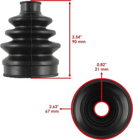 Caltric 2 Front Axle Outer and Inner CV Boot Kit Compatible with Can-am Outlander 1000 4 X 4 mr 2013 2014 2015 in Saudi Arabia