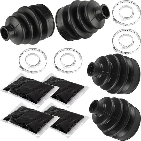Caltric 2 Front Axle Outer and Inner CV Boot Kit Compatible with Can-am Outlander 1000 4 X 4 mr 2013 2014 2015 in Saudi Arabia