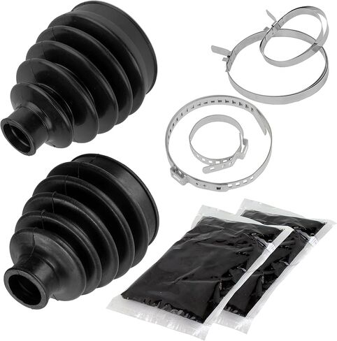 Caltric Front Inner and Outer CV Axle Boots Compatible with Can-am Maverick 1000R 4x4 2013-2017 in Saudi Arabia