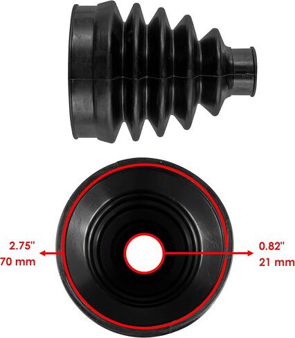 Caltric Front Inner and Outer CV Axle Boots Compatible with Can-am Maverick 1000R 4x4 2013-2017 in Saudi Arabia