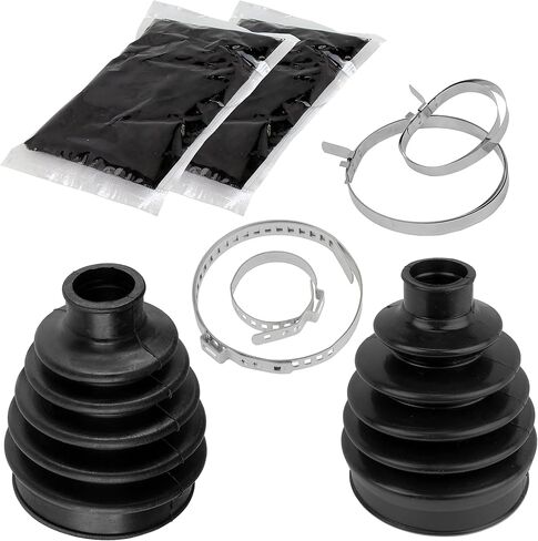 Caltric Front Inner and Outer CV Axle Boots Compatible with Can-am Maverick 1000R 4x4 2013-2017 in Saudi Arabia