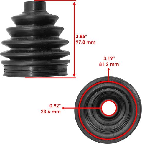 حذاء Caltric الخلفي لمحور السيرة الذاتية متوافق مع Honda Pioneer 1000-5 SXS1000M5 2016-2021 الجزء الداخلي الخارجي in Kuwait