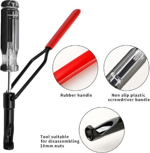 POCREATION Jam Nut Valve Adjustment Tool, 10mm Chrome Vanadium Steel with 7 1/2 Inch Side Handle Replacement for VTEC in Saudi Arabia