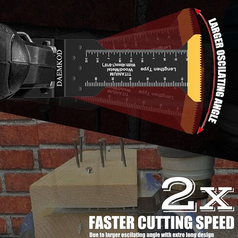 16 حزمة من شفرات المنشار المتأرجحة من التيتانيوم لقطع المعادن، شفرات احترافية متعددة الأدوات للأظافر المعدنية والمواد الصلبة والبلاستيك الخشبي، مجموعات شفرات متعددة الأدوات تناسب ديوالت ميلووكي ريوبي، 3 أنواع in Kuwait