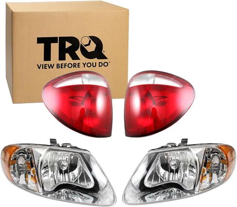 TRQ Lighting Kit CH2502129 CH2503129 CH2800140 CH2801140 Compatible with 2001-2003 Chrysler Town & Country Voyager Dodge Caravan Grand Caravan in Saudi Arabia