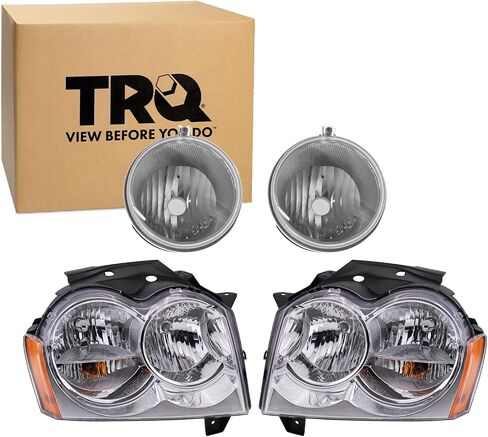 طقم الإضاءة TRQ CH2502160 CH2503160 CH2592135 متوافق مع 2005-2007 جيب جراند شيروكي in Saudi Arabia