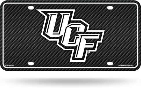 علامة Rico Industries NCAA Central Florida Knights المصنوعة من ألياف الكربون المعدنية مقاس 8.5 بوصة × 11 بوصة - رائعة للشاحنة/السيارة/سيارات الدفع الرباعي in Saudi Arabia