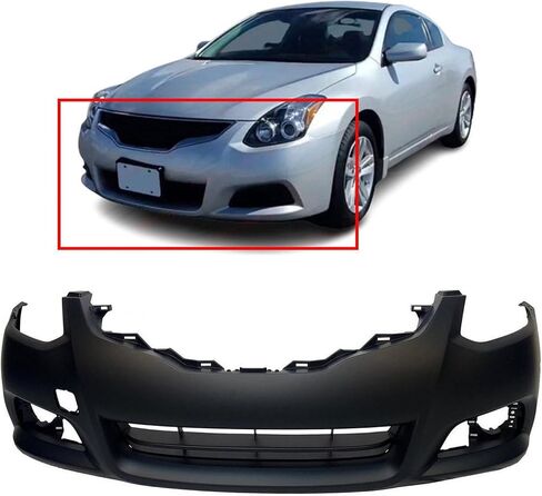 FitParts متوافق مع غطاء المصد الأمامي 2010-2013 Nissan Altima S Base SR Coupe 10-13. معدة جديدة بدون فتحات استشعار، مع فتحات مصابيح الضباب. NI1000275 62022ZX10H in Saudi Arabia