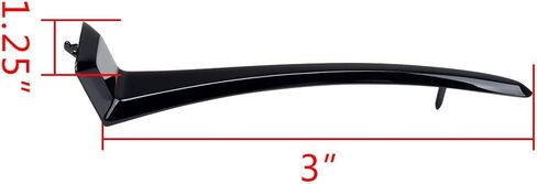 Astra Depot Glossy Black Headlight Housing Top Trim Spear Compatible for 1988-2013 Harley Road King FLHR Motorcycle Headlamp | Zinc Alloy Nacelle Accent Strip in Saudi Arabia