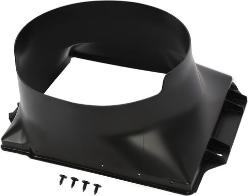 HECASA Fan Shroud Compatible with 1987-1995 Jeep Wrangler YJs w/ 2.5 Engine Radiator Cooling Fan Shroud Black PP Plastic in Saudi Arabia
