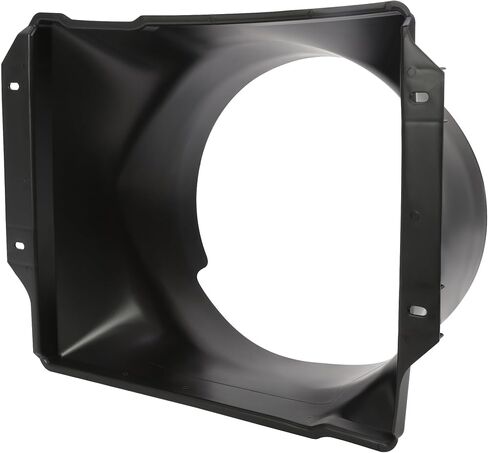 HECASA Fan Shroud Compatible with 1987-1995 Jeep Wrangler YJs w/ 2.5 Engine Radiator Cooling Fan Shroud Black PP Plastic in Saudi Arabia