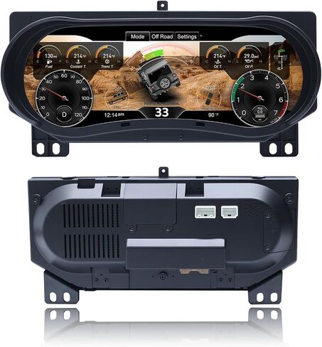 مجموعة أدوات القياس الرقمية 12.3 بوصة لسيارة Jeep Wrangler JL 2018-2023 لسيارة Jeep Gladiator 2018-2023 مجموعة أدوات القياس الرقمية استبدال عداد السرعة لما بعد البيع مجموعة أجهزة القياس الرقمية in Saudi Arabia