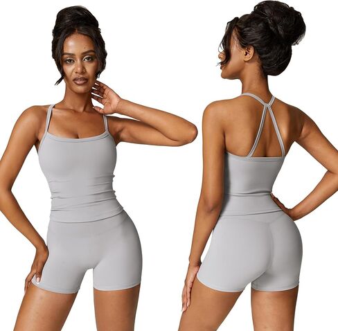Cross Back Tank Top for Womens (2025 NEW), Sports Bras Cross Back for Active Gym Yoga Padded Workout Crop Tank Top in Saudi Arabia