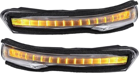 Uxcell 1 زوج سيارة LED رقم 87614A7000/87624A7000 الجانب الأيسر الأيمن مرآة الرؤية الخلفية بدوره إشارة العنبر مؤشر الضوء لكيا فورتي Forte5 EX LX S 2014-2018 in Saudi Arabia